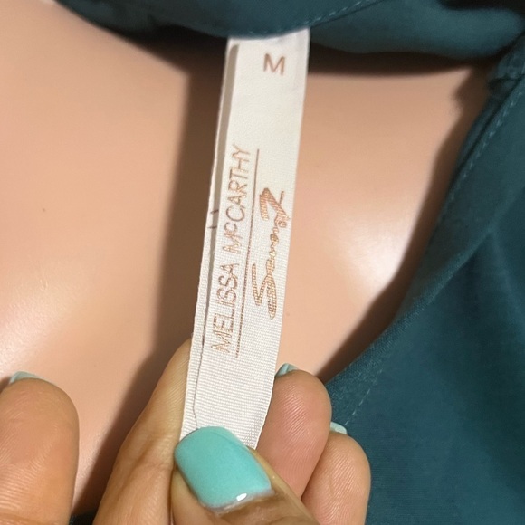 NWT MELISSA MCCARTHY SEVEN7 Women’s Front Tie Blouse - Picture 8 of 15